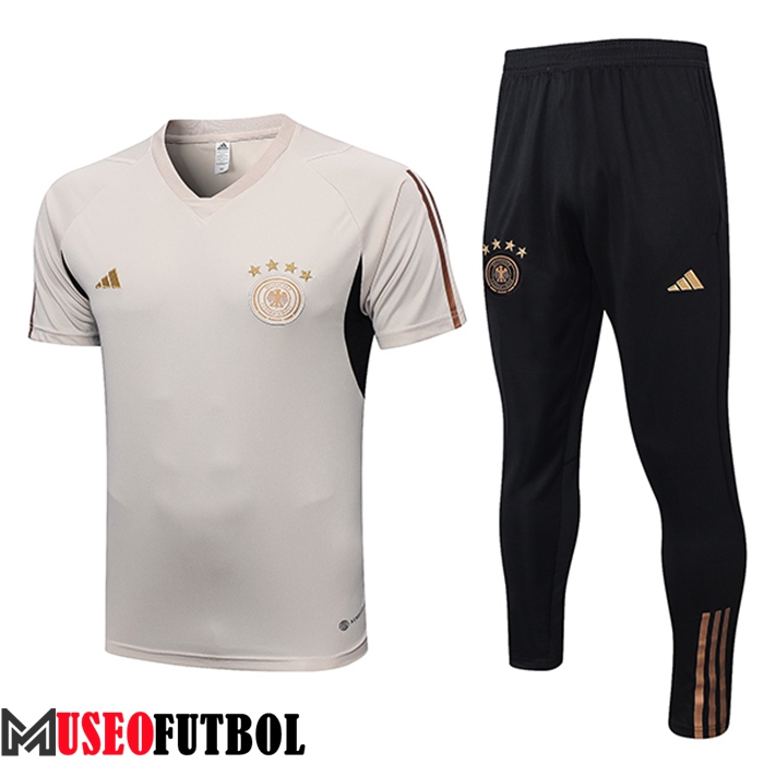 Camiseta Entrenamiento + Cortos Alemania Gris Claro 2023/2023