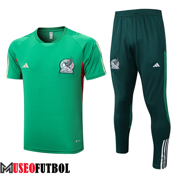 Camiseta Entrenamiento + Cortos México Verde 2023/2023