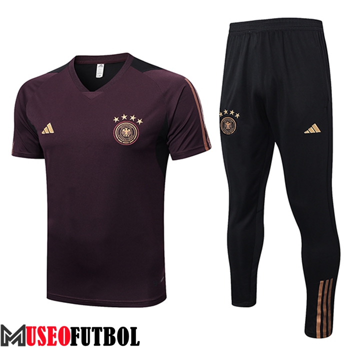 Camiseta Entrenamiento + Cortos Alemania Marrón 2023/2023