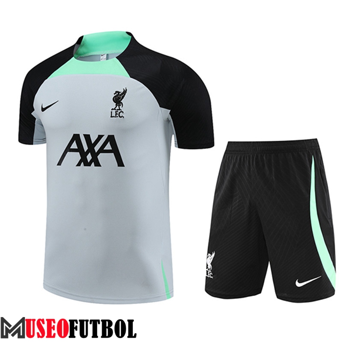 Camiseta Entrenamiento + Cortos FC Liverpool Gris 2023/2023