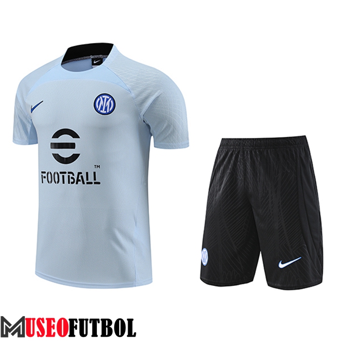 Camiseta Entrenamiento + Cortos Inter Milan Azul Claro 2023/2024