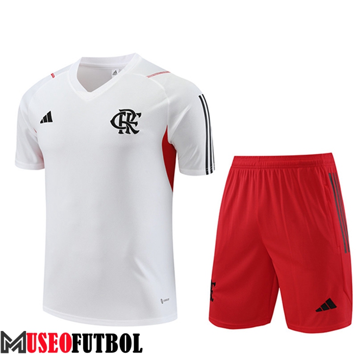 Camiseta Entrenamiento + Cortos Flamenco Blanco 2023/2024