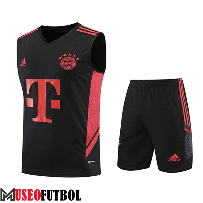 Camiseta Entrenamiento sin mangas + Cortos Bayern Munich Negro 2023/2024