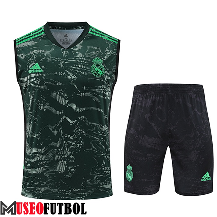 Camiseta Entrenamiento sin mangas + Cortos Real Madrid Verde 2023/2024