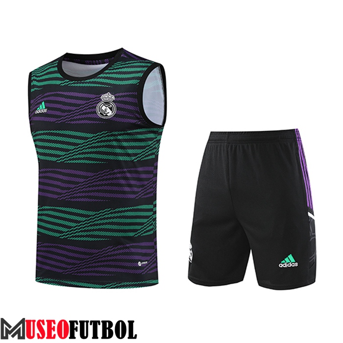 Camiseta Entrenamiento sin mangas + Cortos Real Madrid Violeta 2023/2024