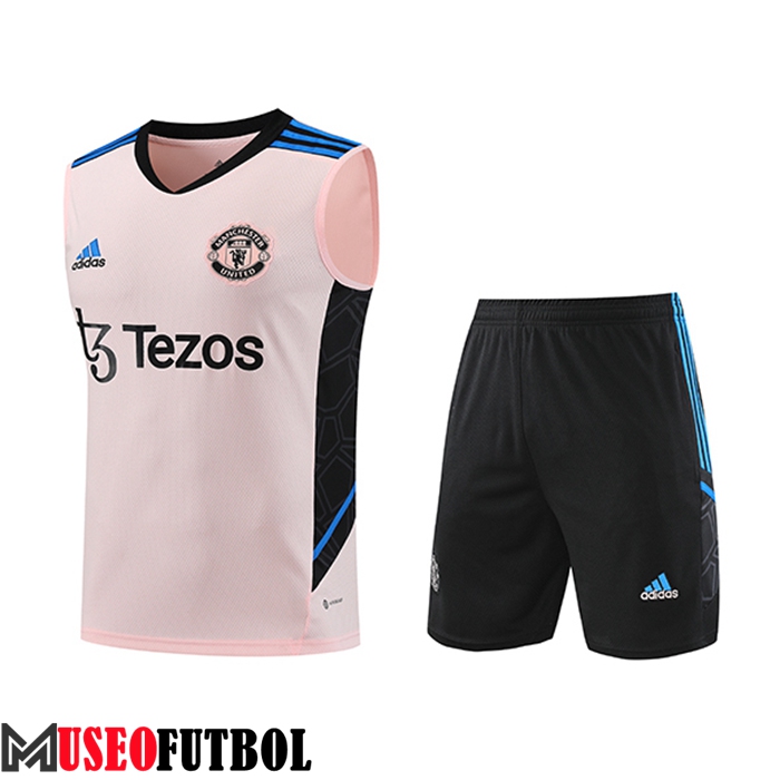 Camiseta Entrenamiento sin mangas + Cortos Manchester United Naranja 2023/2024