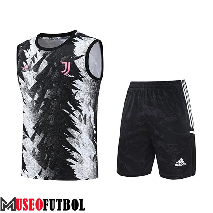 Camiseta Entrenamiento sin mangas + Cortos Juventus Negro/Blanco 2023/2024