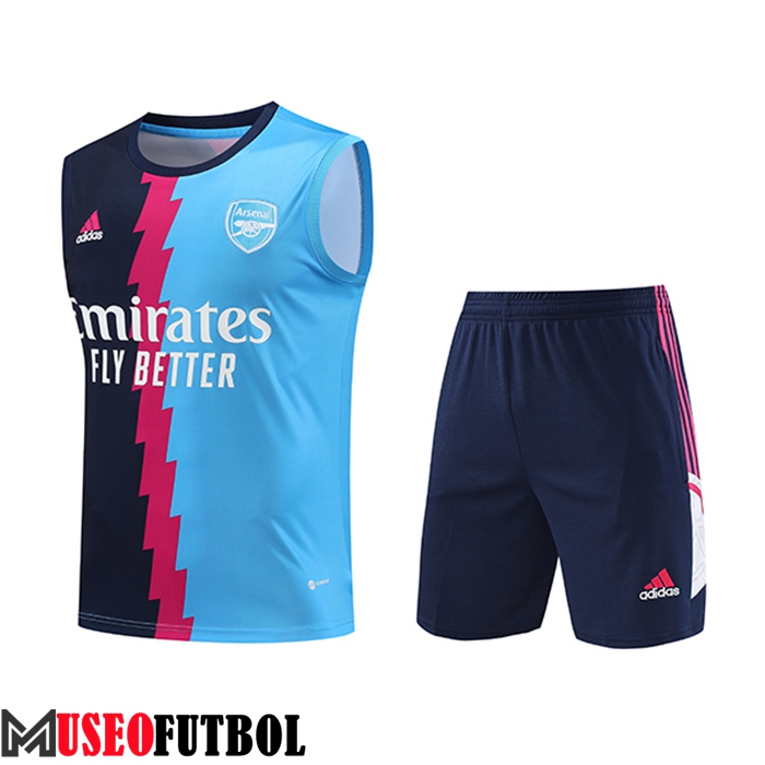 Camiseta Entrenamiento sin mangas + Cortos Arsenal Azul 2023/2024