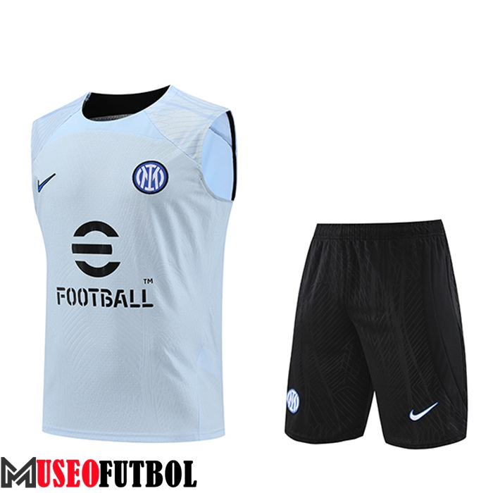 Camiseta Entrenamiento sin mangas + Cortos Inter Milan Azul Claro 2023/2024