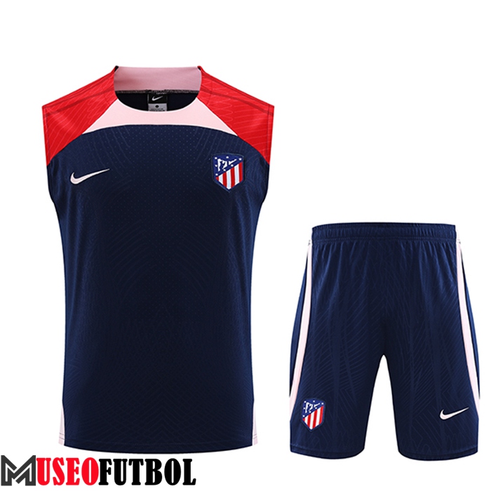 Camiseta Entrenamiento sin mangas + Cortos Atletico Madrid Azul marino 2023/2024