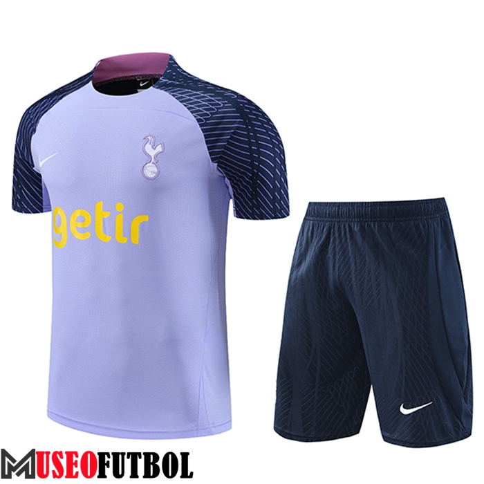 Camiseta Entrenamiento + Cortos Tottenham Hotspur Violeta 2023/2024