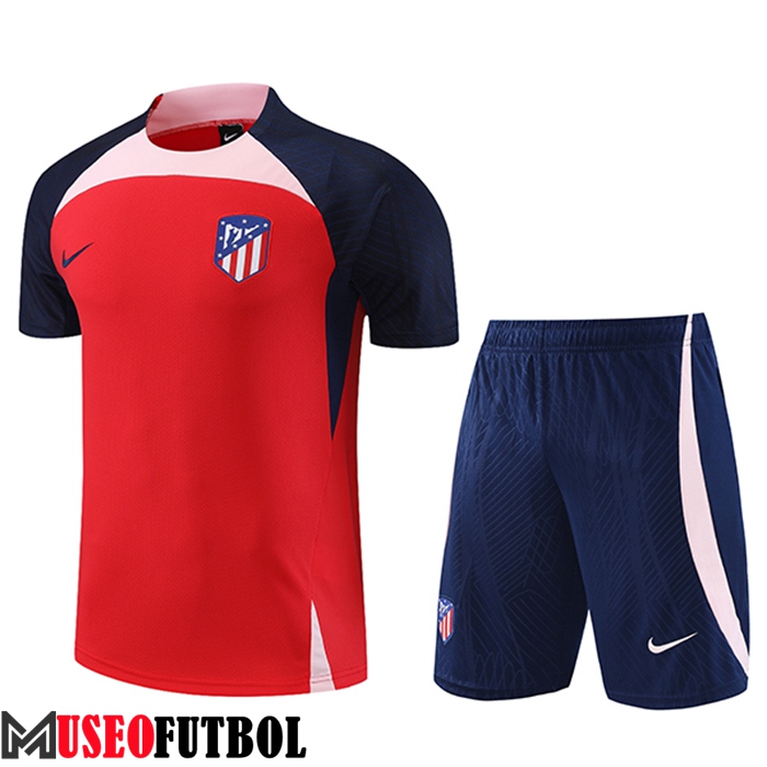 Camiseta Entrenamiento + Cortos Atletico Madrid Rojo 2023/2024