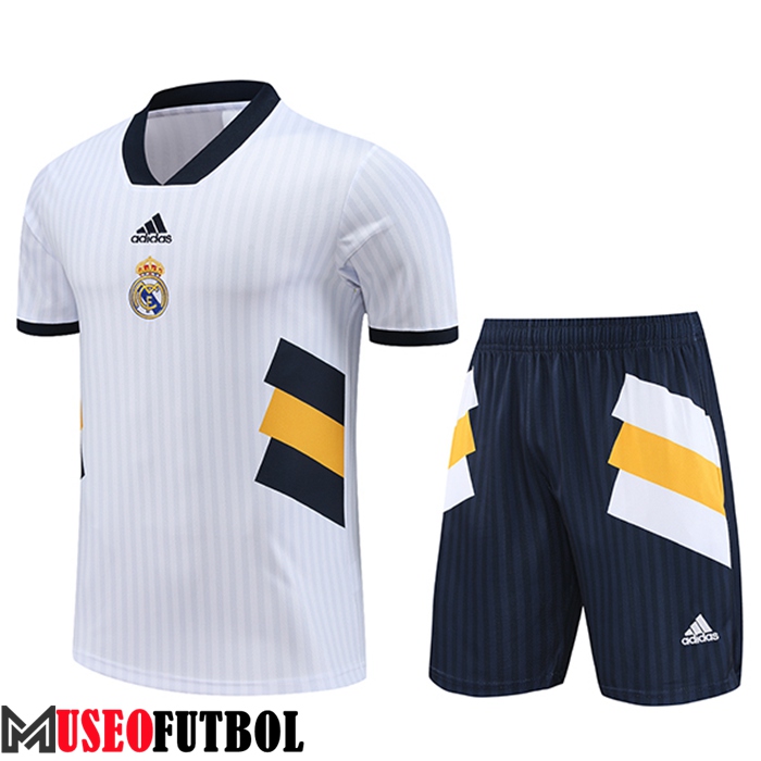 Camiseta Entrenamiento + Cortos Real Madrid Blanco 2023/2024