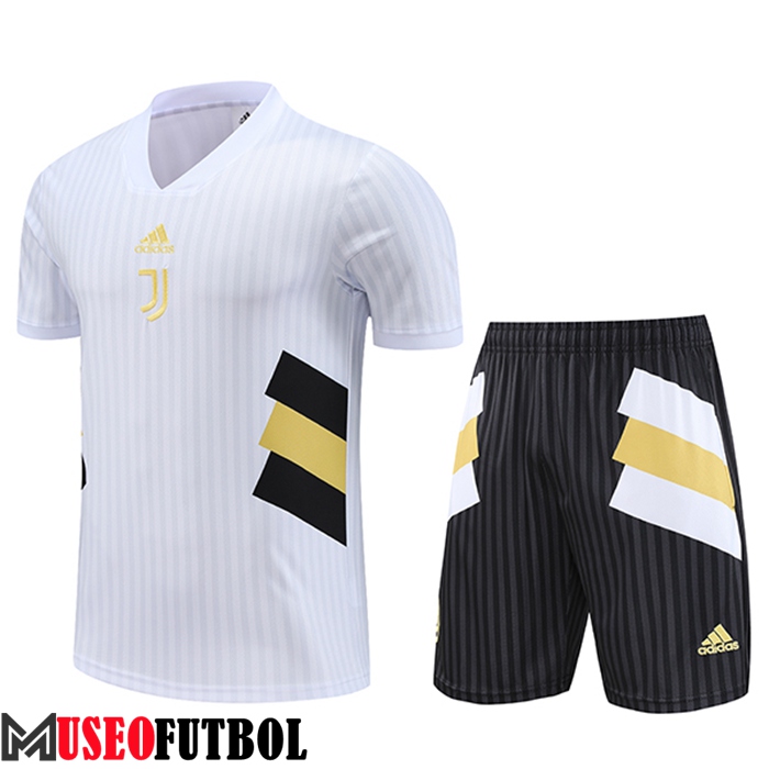 Camiseta Entrenamiento + Cortos Juventus Blanco 2023/2024