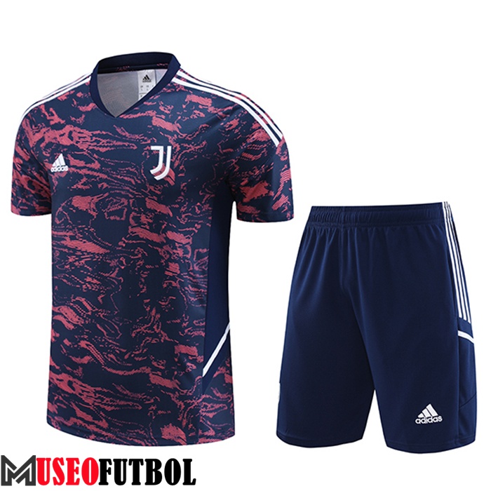 Camiseta Entrenamiento + Cortos Juventus Rojo/Azul 2023/2024