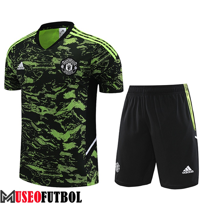 Camiseta Entrenamiento + Cortos Manchester United Verde 2023/2024