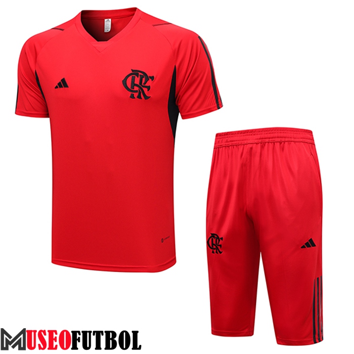 Camiseta Entrenamiento + Cortos Flamengo Rojo 2023/2024