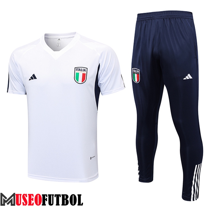 Camiseta Entrenamiento + Pantalones Italia Blanco 2023/2024