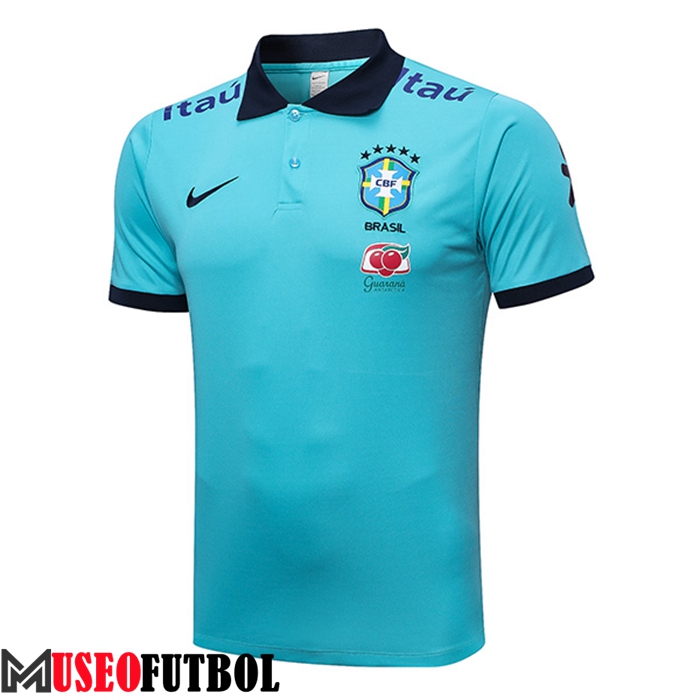 Camiseta Polo Brasil Azul Claro 2023/2023 -02