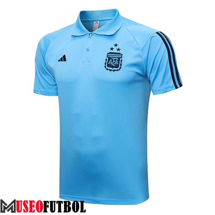 Camiseta Polo Argentina Azul Claro 2023/2023