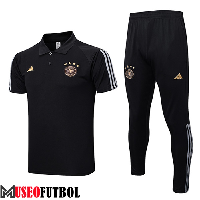 Camiseta Polo Alemania Negro 2023/2023