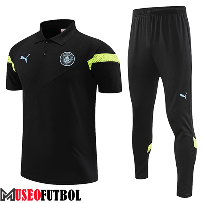 Camiseta Polo Manchester City Negro 2023/2023