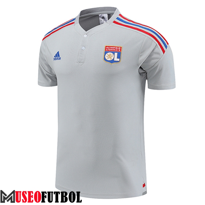 Camiseta Polo Lyon Gris 2023/2023