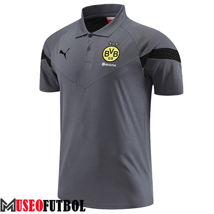 Camiseta Polo Dortmund Gris 2023/2023