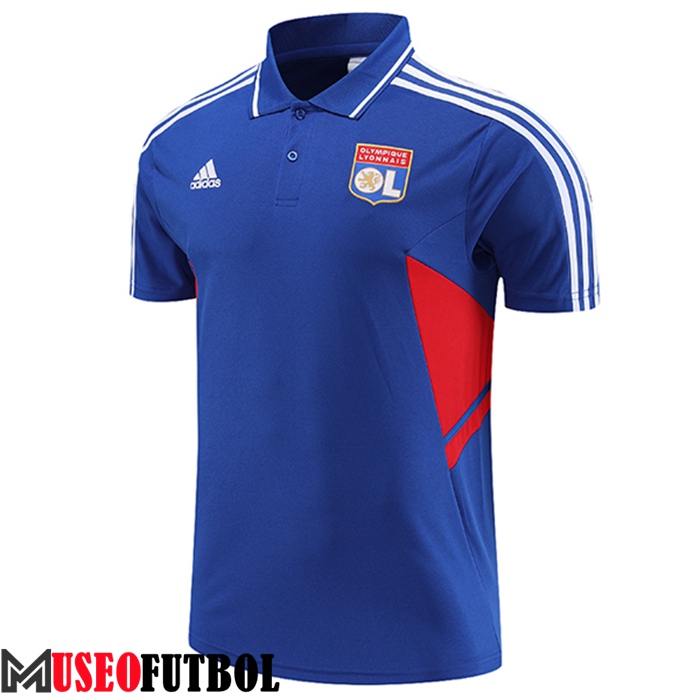 Camiseta Polo Lyon Azul 2023/2023