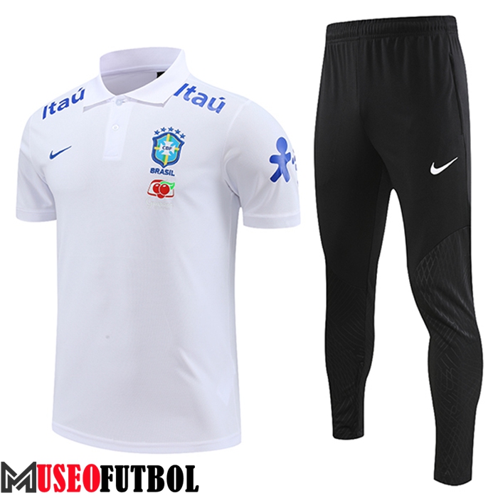 Camiseta Polo Brasil Blanco 2023/2023