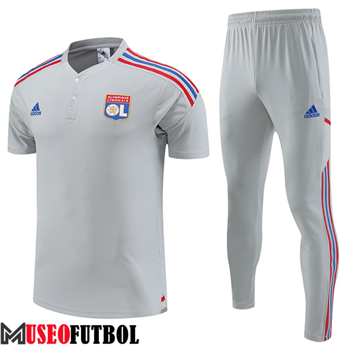 Camiseta Polo Lyon Gris 2023/2023