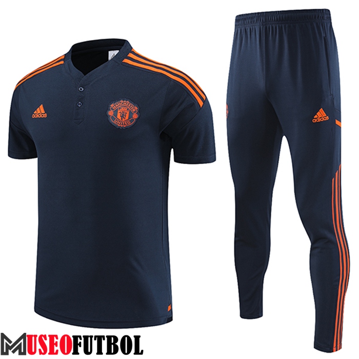 Camiseta Polo Manchester United Azul Oscuro 2023/2023