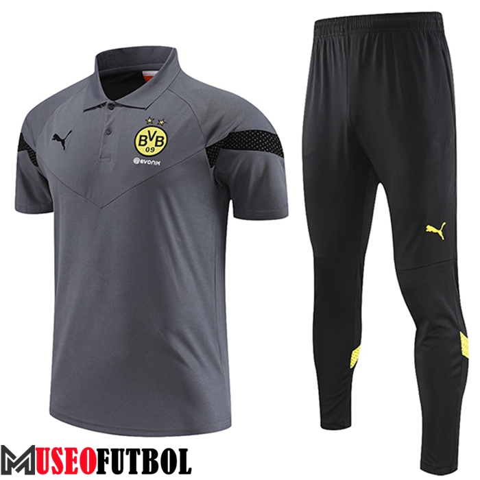 Camiseta Polo Dortmund Gris 2023/2023