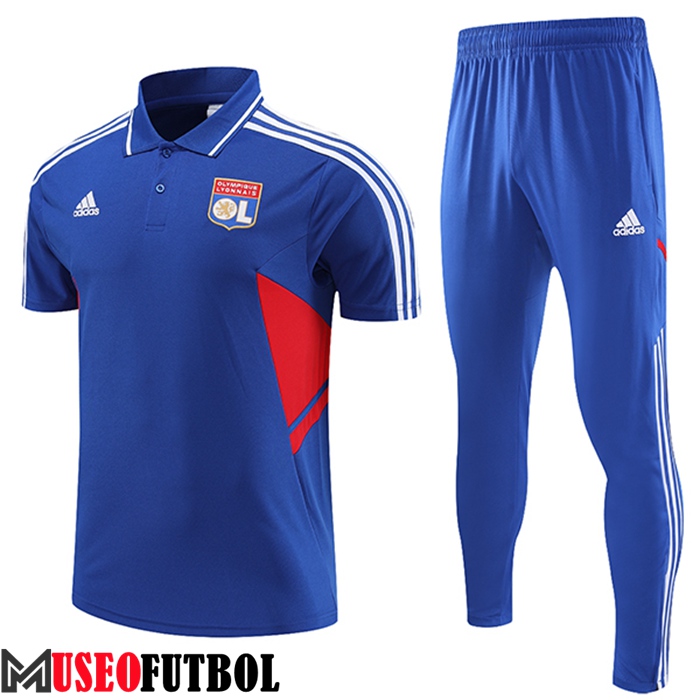 Camiseta Polo Lyon Azul 2023/2023