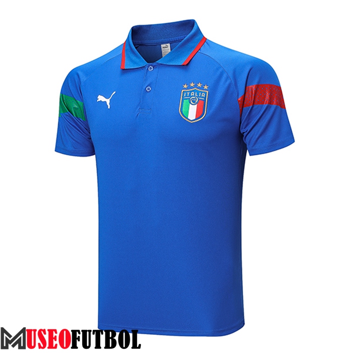 Camiseta Polo Italia Azul 2022/2023