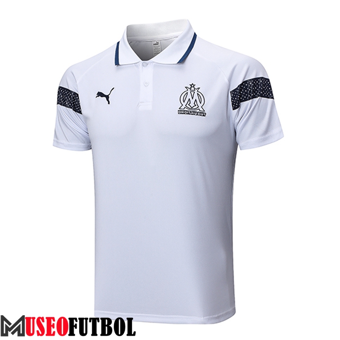 Camiseta Polo Marsella Blanco 2022/2023