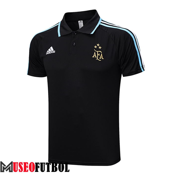 Camiseta Polo Argentin Negro 2022/2023