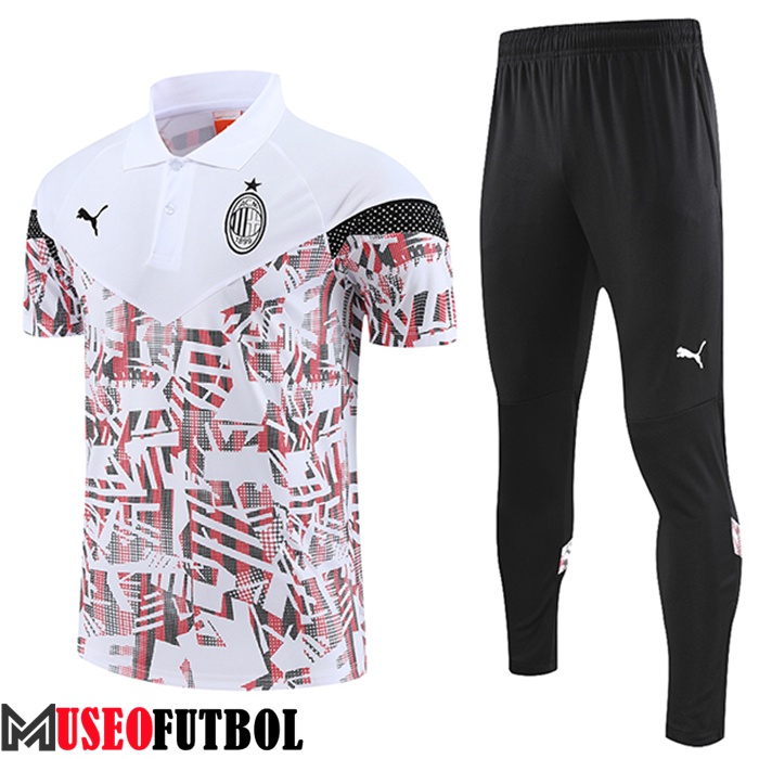 Camiseta Polo AC Milan Blanco 2022/2023