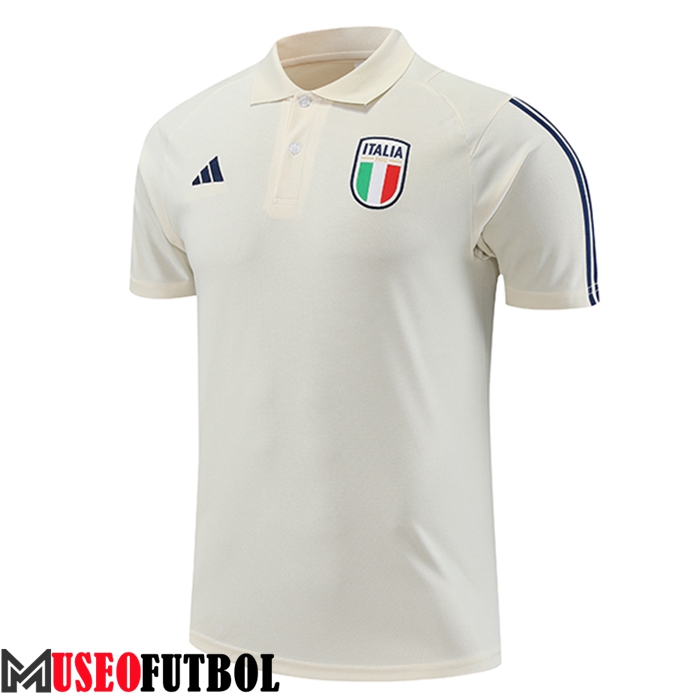 Camiseta Polo Italia Blanco 2023/2024