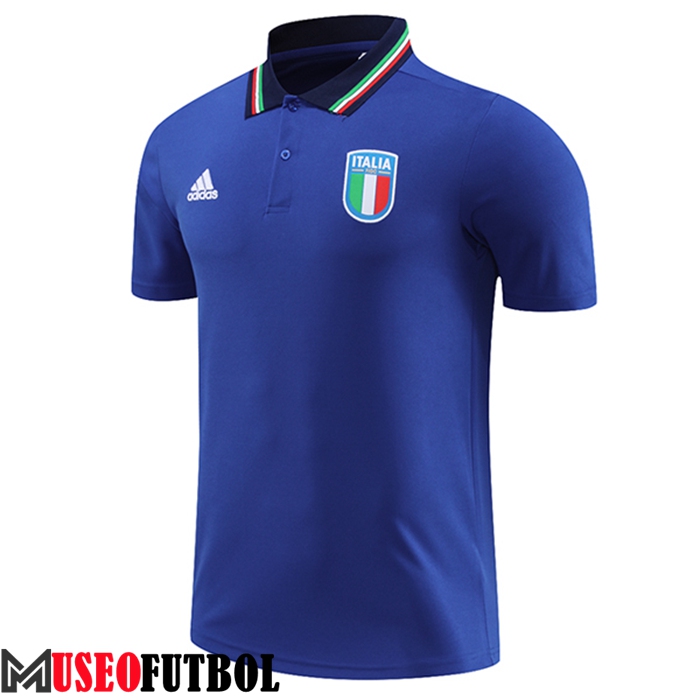 Camiseta Polo Italia Azul 2023/2024