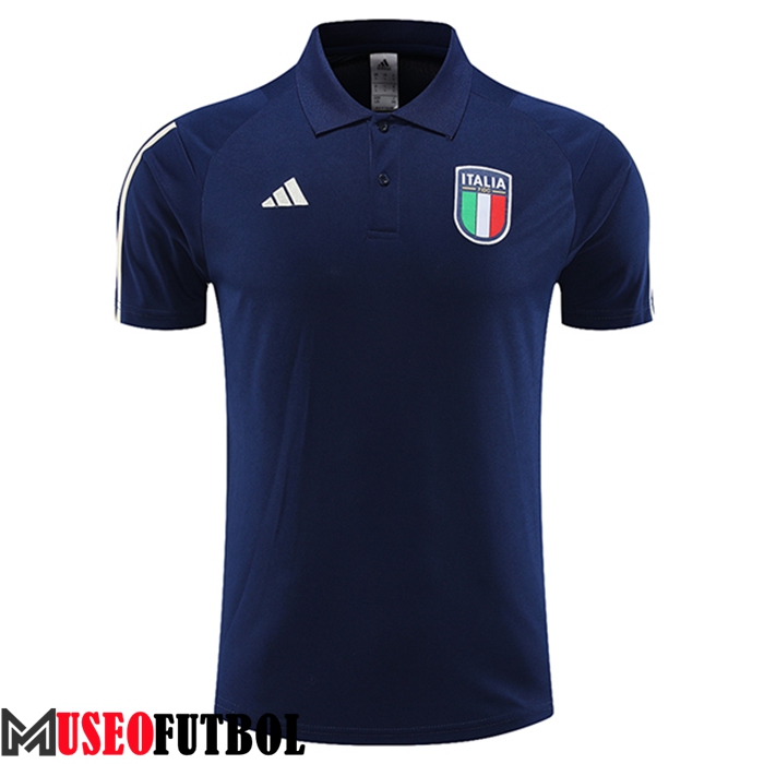 Camiseta Polo Italia Azul marino 2023/2024