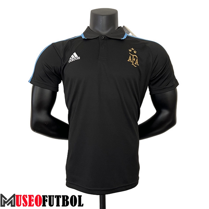 Camiseta Polo Argentin Negro 2023/2024