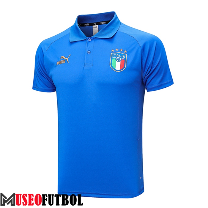 Camiseta Polo Italia Azul 2023/2024 -02