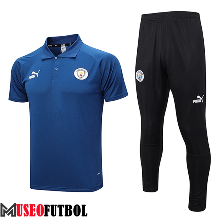 Camiseta Polo Manchester City Azul marino 2023/2024