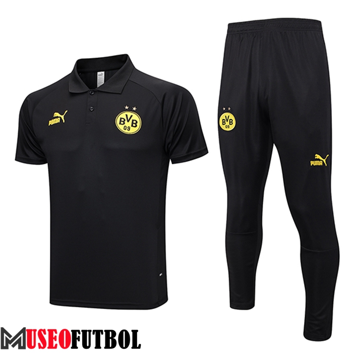 Camiseta Polo Dortmund Negro 2023/2024