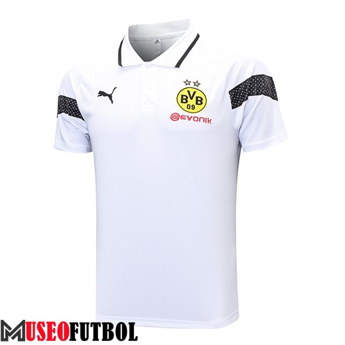 Camiseta Polo Dortmund Blanco 2023/2024