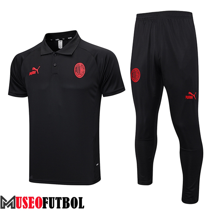 Camiseta Polo AC Milan Negro 2023/2024