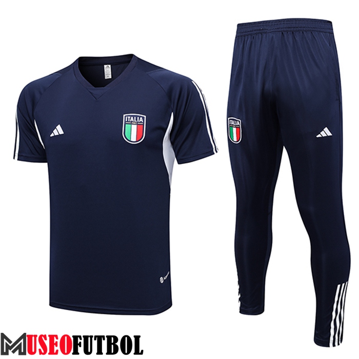 Camiseta Polo Italia Azul marino 2023/2024