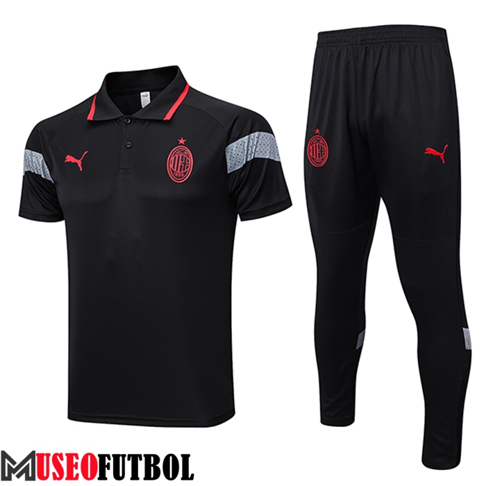 Camiseta Polo AC Milan Negro 2023/2024