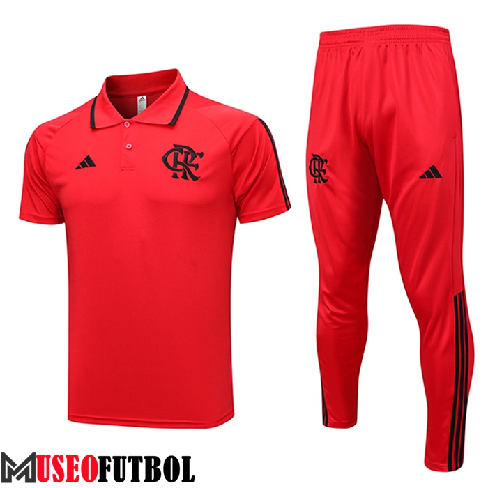 Camiseta Polo Flamengo Rojo 2023/2024